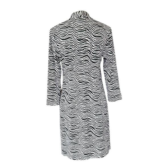 J. McLaughlin Ivana Catalina Cloth Zebra Print Dress Size Medium - Picture 6 of 12